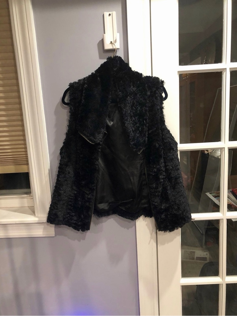 Fever Black Faux Fur Vest